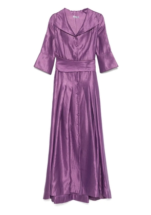 Baruni metallic-effect maxi dress - Purple