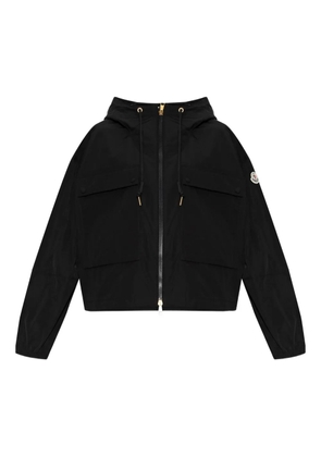 Moncler logo-patch jacket - Black