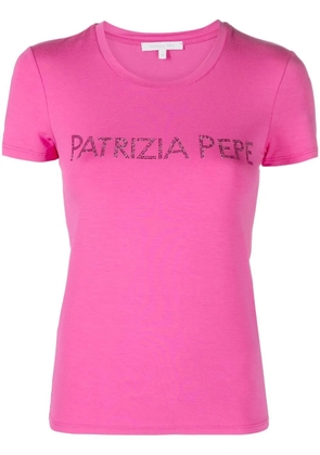 Patrizia Pepe Essential logo-print T-shirt - Pink
