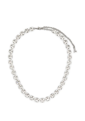 Patrizia Pepe logo-detail choker necklace - Silver