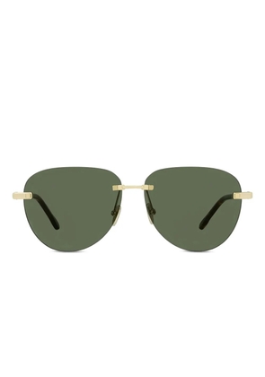 Fred chain-detail rimless sunglasses - Gold