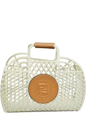 Fendi Pre-Owned 2022 FF-logo basket bag - Neutrals