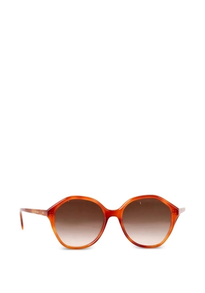 Celine Pre-Owned round tortoiseshell sunglasses - Orange