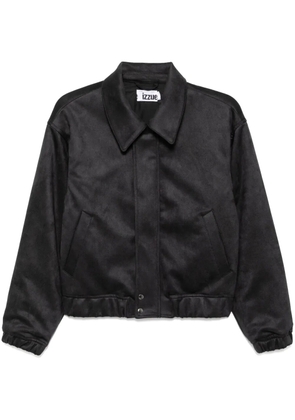 izzue cropped bomber jacket - Grey