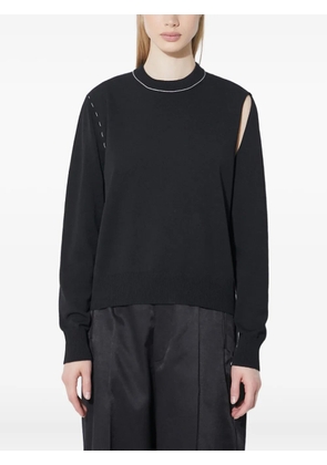 MM6 Maison Margiela cut-out sweater - Black