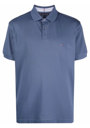 Tommy Hilfiger embroidered logo polo shirt - Blue