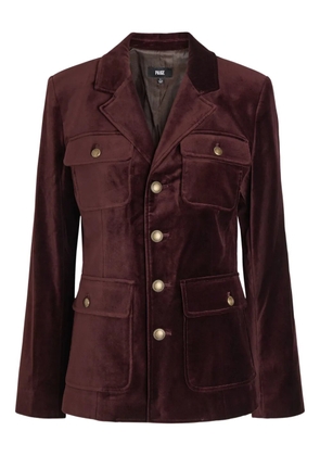 PAIGE Reign button pocket blazer - Red