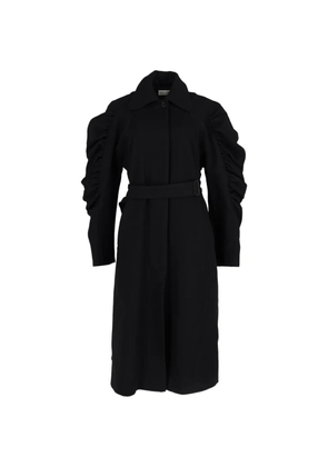 Dries Van Noten Pre-Owned raglan-sleeve belted coat - Black
