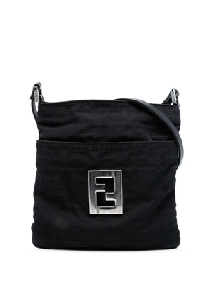 Fendi Pre-Owned 2000-2010 Zucca Canvas crossbody bag - Black