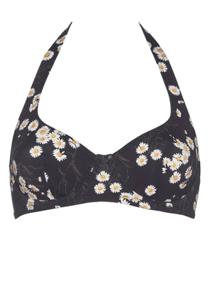 ERES Passionnel floral-print bikini top - Black