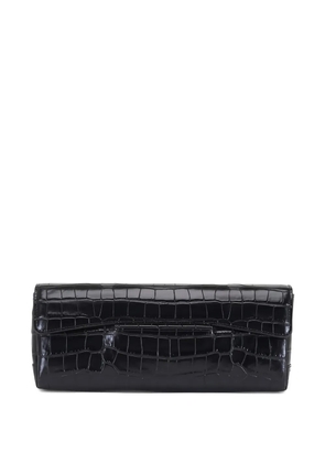 TOTEME crocodile-embossed clutch bag - Black