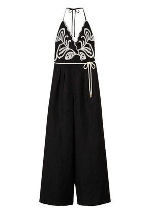 TWINSET embroidered jumpsuit - Black