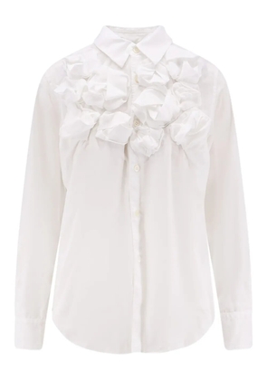 Comme Des Garçons Comme Des Garçons ruffled-detail shirt - White