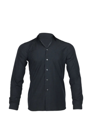 Prada Pre-Owned check-pattern long-sleeve shirt - Blue