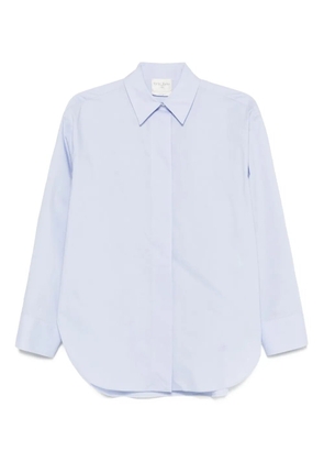Forte Forte long-sleeve curved-hem shirt - Blue