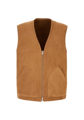 Umit Benan Bruno reversible zip-fastening gilet - Brown