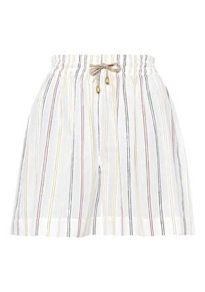 ERES Neda striped shorts - White