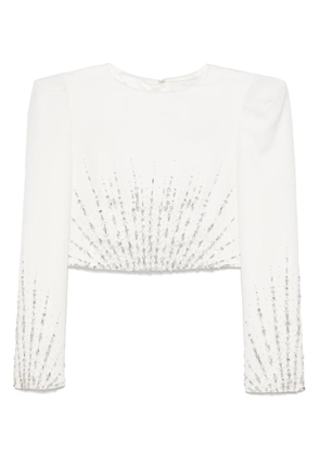 M.Marquise Ermina crop top - White