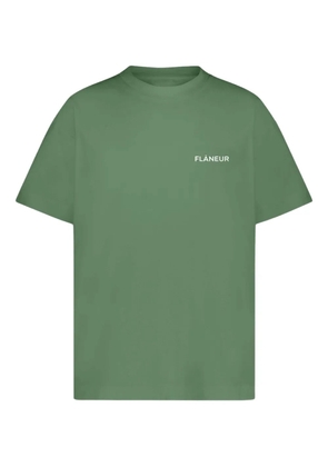 FLÂNEUR logo-print T-shirt - Green