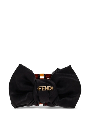 FENDI bow-embellishment hair clip - Black