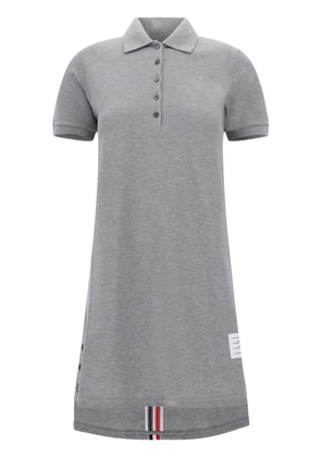 Thom Browne RWB-stripe midi polo dress - Grey