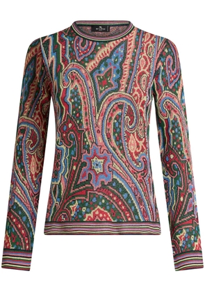 ETRO paisley-jacquard sweater - Blue