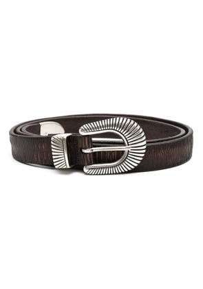 Orciani engraved belt - Brown