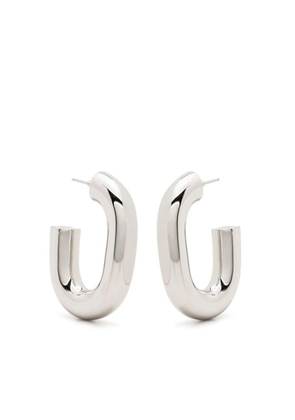 Rabanne XL Link hoop earrings - Silver