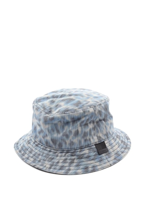 Christian Dior Pre-Owned 2010s leopard-print bucket hat - Blue