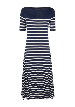 Lauren Ralph Lauren striped midi dress - Blue