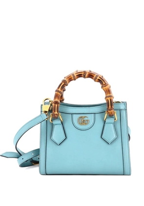 Gucci Pre-Owned Diana NM Bamboo Handle Tote Leather Mini crossbody bag - Blue