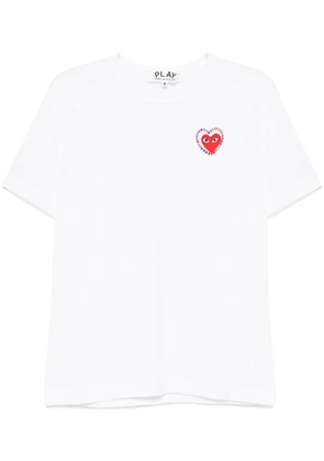 Comme Des Garçons Play logo patch T-shirt - White
