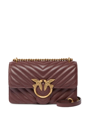 PINKO Love One Classic quilted cross body bag - Red