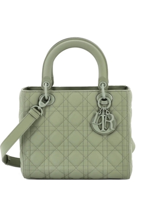 Christian Dior Pre-Owned Ultra Matte Lady Dior Bag Cannage Quilt Calfskin Medium satchel - Green