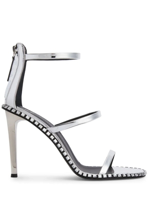 Giuseppe Zanotti Harmony Flare 105mm sandals - Silver