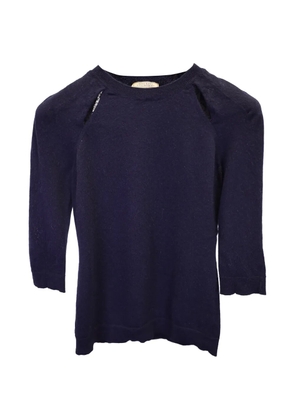 Nina Ricci Pre-Owned cutout knit sweater - Blue