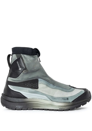 Boris Bidjan Saberi zip-up hi-top sneakers - Grey
