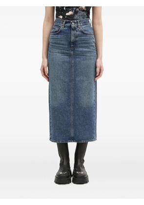 Fiorucci high-waisted denim midi skirt - Blue