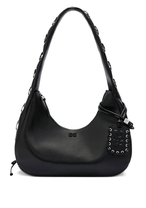 GANNI Hobo medium laces shoulder bag - Black