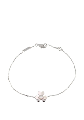 Van Cleef & Arpels Pre-Owned 10s Frivole flower diamond bracelet - Silver