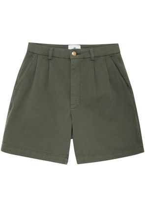 ANINE BING Carrie pleated shorts - Green