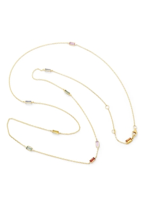 YI Collection 18K yellow gold Candy rainbow sapphire necklace