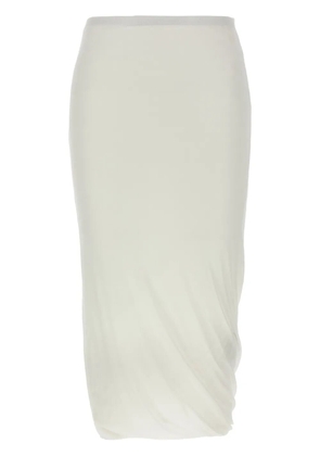 Jil Sander cotton midi skirt - White