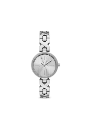 Armani Exchange round-shape 46mm watch - Silver