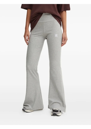 adidas ribbed flared sport track pants - Grey