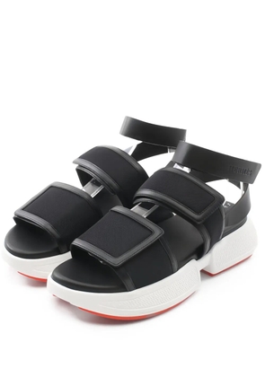 Hermès Pre-Owned 50mm Geek leather two-strap sandals - Black