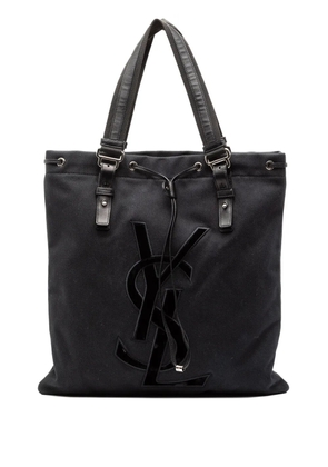 Saint Laurent Pre-Owned 2000-2012 Denim Monogram Kahala tote bag - Black
