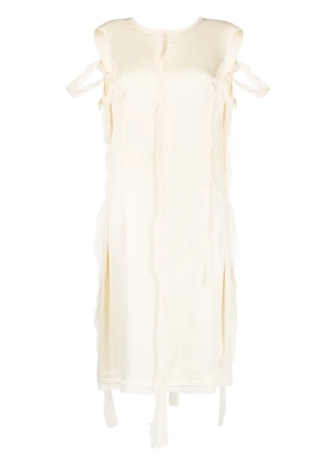 Maison Margiela ripped midi dress - Neutrals