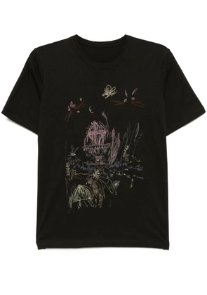 JNBY embroidered T-shirt - Brown