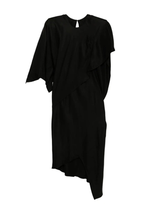 JNBY asymmetrical short-sleeved dress - Black